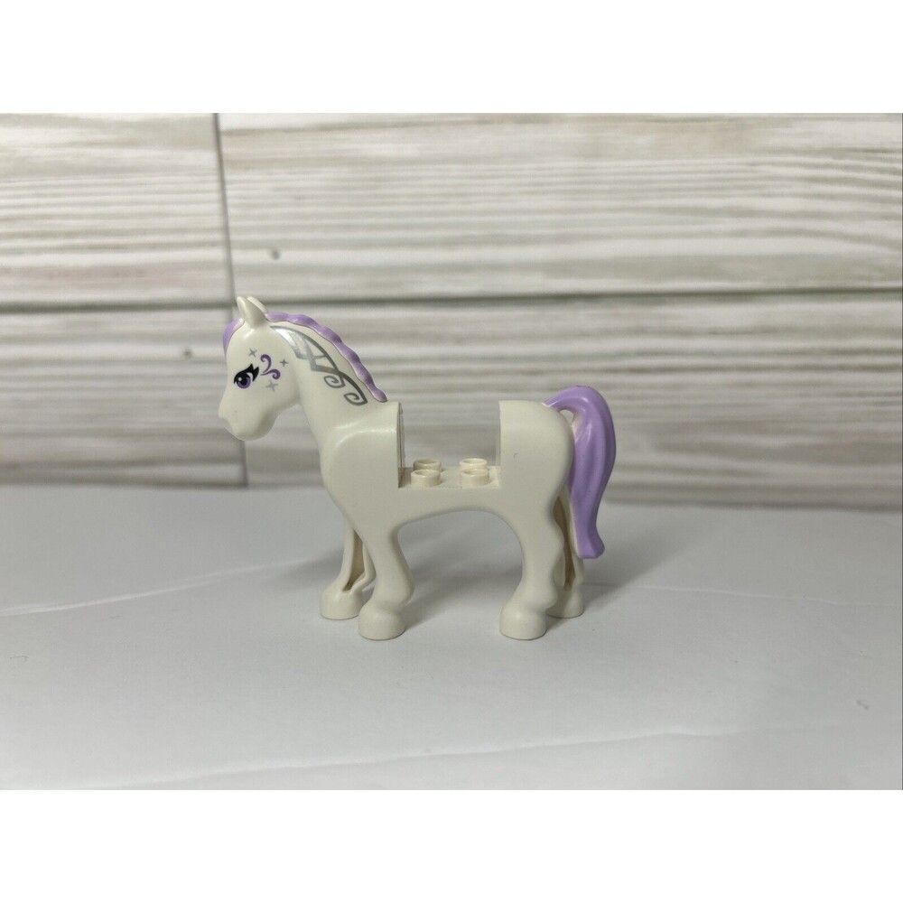 Lego Elves White Horse Aira’s Pegasus Sleigh 41077 Lavender Mane Tail